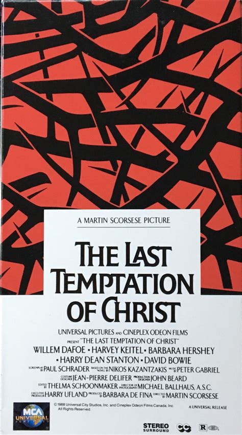 1988 The Last Temptation Of Christ