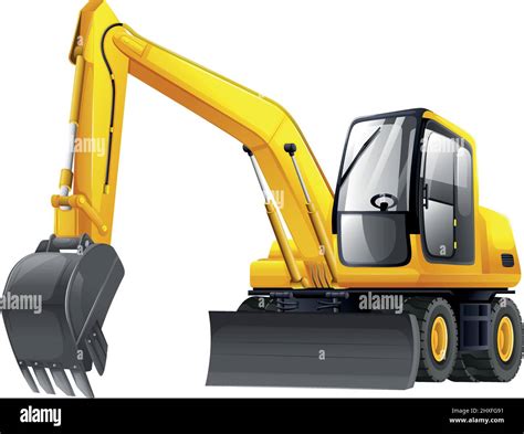 Illustration Of An Excavator Stock Vector Image Art Alamy