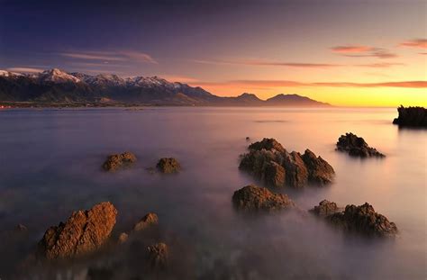 Kaikoura Ranges South Island Sunrise Postcard Sunrise Sunset