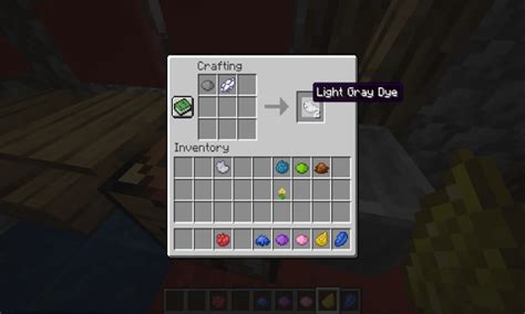 Minecraft All Dye Colors And How To Craft Them