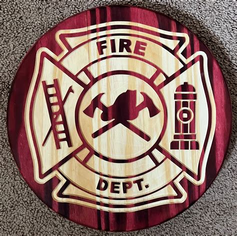 Fire Department Red Heirloom Wood