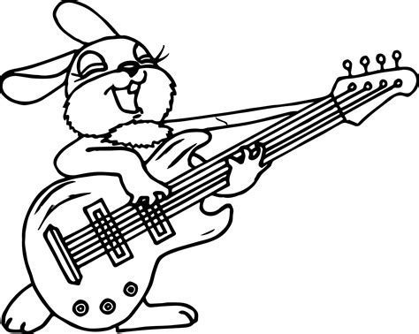 guitar coloring page  coloring book
