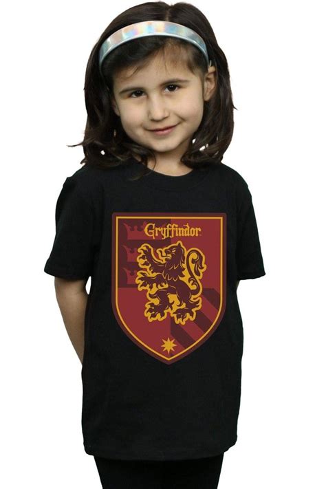 T Shirts Gryffindor Crest Flat Cotton T Shirt Harry Potter