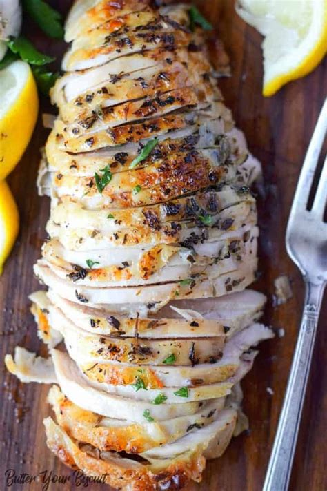 Brining it first guarantees tons of flavor and juicy turkey in every bite. Brined Herb Chicken Breasts Recipe- Butter Your Biscuit