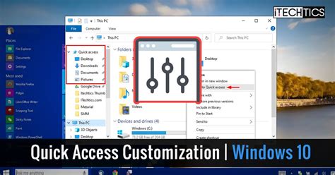 How To Customize Quick Access In Windows 10 Navigation Pane And Toolbar