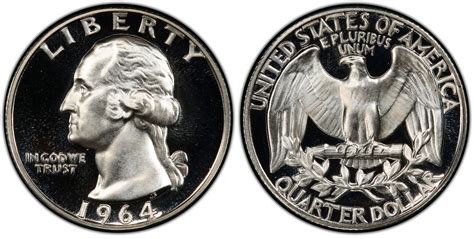 Images Of Washington Quarter 1964 25c Dcam Pcgs Coinfacts