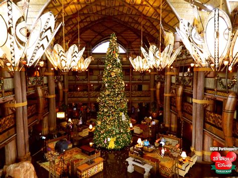 25 Days Of Disney Christmas Day 1 Animal Kingdom Lodge Great Tree