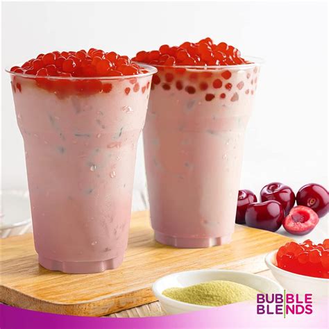 Bubble Blends Cherry Popping Boba 1kg Boba Balls With Real Fruit