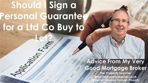 Do I Have To Sign A Personal Guarantee For A Limited Company Buy To Let Mortgage YouTube