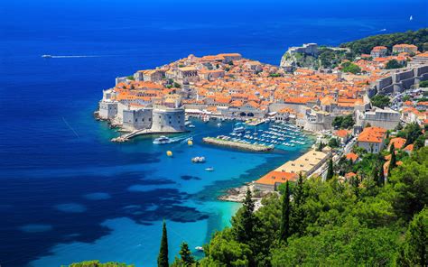 Dubrovnik City In Croatia On The Coast Of The Adriatic Sea 4k Ultra Hd