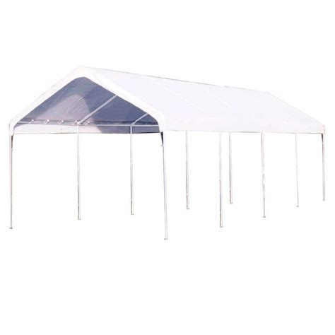 King Canopy 10 Ft W X 27 Ft D Universal Canopy In White C81027pc
