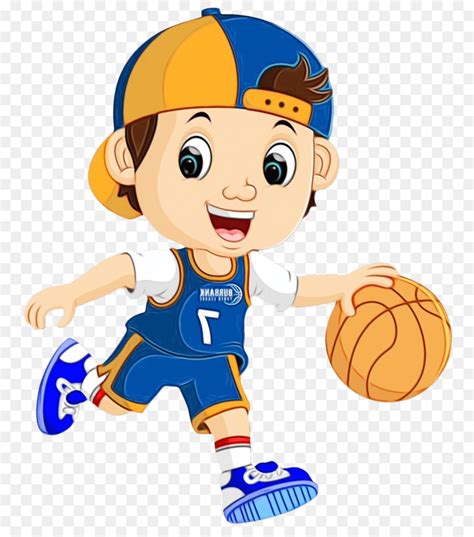 Basketball Player Cartoon Ball Basketball Basketball