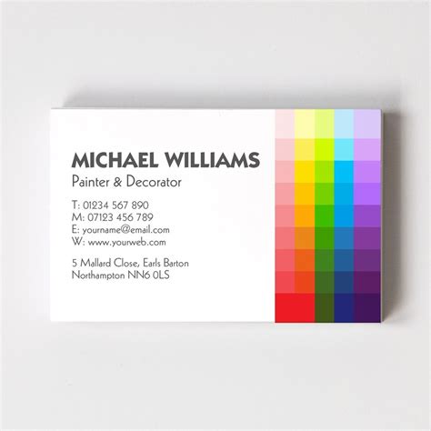 Painter And Decorator Templated Business Card 2 Able Labels