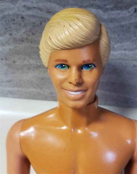 Ken Doll Vintage 1986 Barbie Ken Doll Blonde Hair Sun Loving Etsy Barbie And Ken Ken Doll