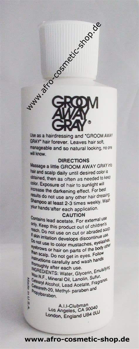 Groom Away Gray 6 Oz Afro Cosmetic Shop