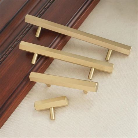 Buy antique brass cabinet handles and get the best deals at the lowest prices on ebay! Modern Brushed Brass Hexagon Kitchen Cabinet Knobs Handle ...