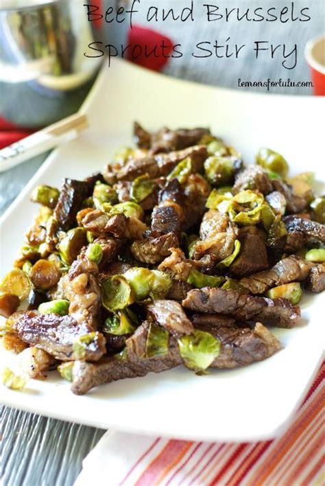 Beef And Brussels Sprouts Stir Fry Recipe Food Recipes