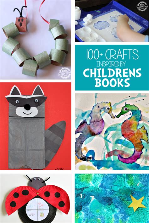 100 Crafts Inspired By Childrens Books Storytime Crafts Preschool