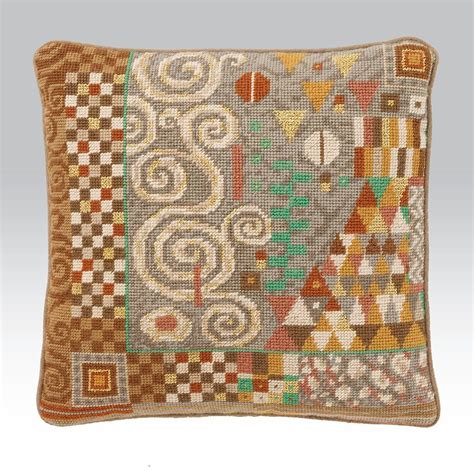 Klimt Silver - Ehrman Tapestry. A needlepoint kit inspired by Gustav