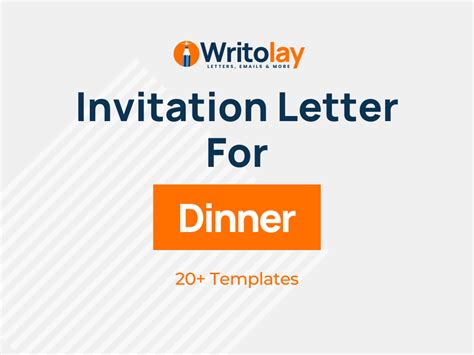 Dinner Invitation Letter And Emails 4 Templates Writolay