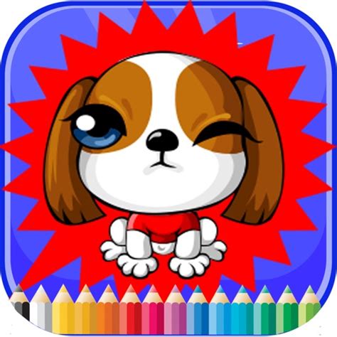 Dog And Friends Coloring Book For Kid By Thanin Setrin