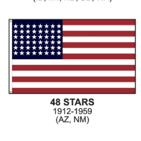 Usa Flag 48 Star 1912 To 1959 2 Ply Nylon 3 X 5 Ft Ultimate Flags