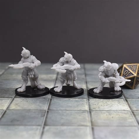 Crossbow Catfolk Miniature Set For Dungeons And Dragons Or Etsy