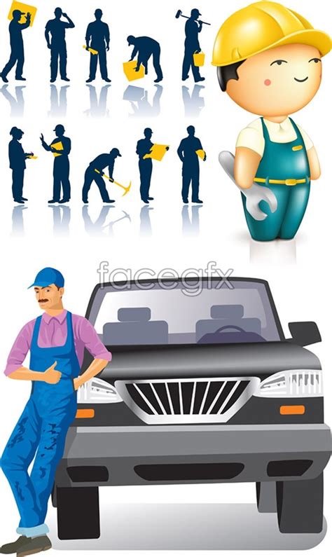 Construction Of Maintenance Staff Vector For Free Download Free Vector