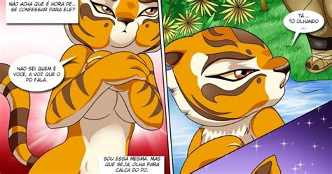 Kung Fu Panda Tigresa no Cio Central dos quadrinhos eróticos