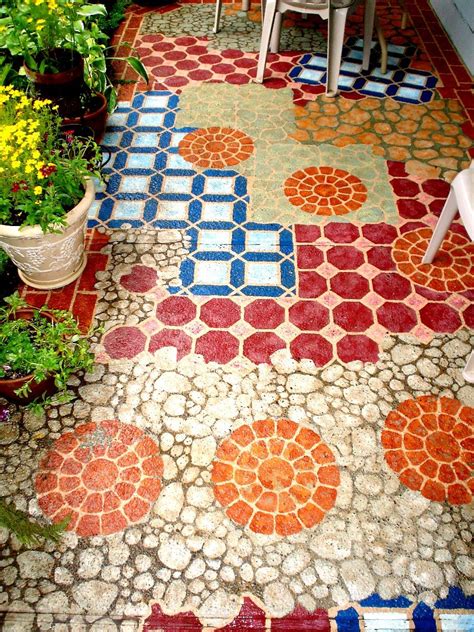 Painting concrete is easier said than done, you can't just pour a can of paint over your concrete floor and expect it to come out perfectly. 14 Amazing Painted Floors | Painted cement patio, Painted ...
