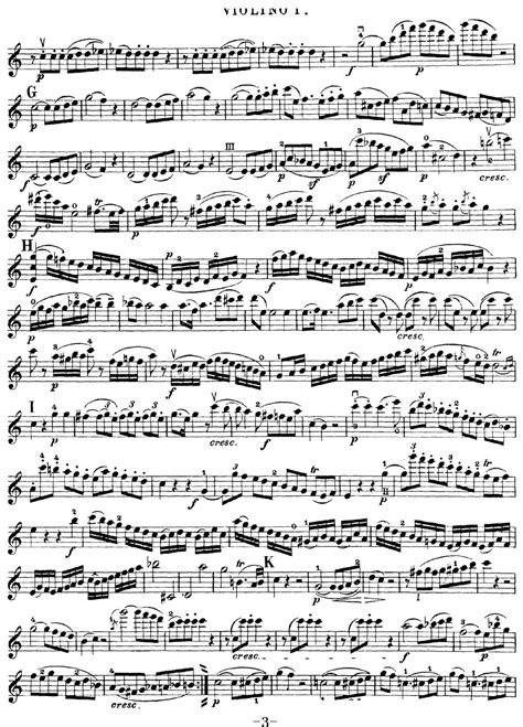 Mozart Quartet No 19 in C Major K 465 Violin 1 分谱 五线谱