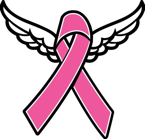 Awareness Ribbon With Wings Svg Cut And Print Sewing Divine