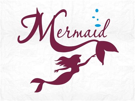 Mermaid Silhouette Svg Free Swim 185 File Include Svg Png Eps Dxf