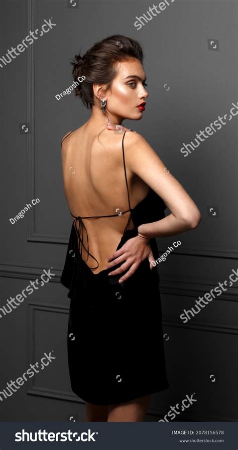 Back View Sensual Young Woman BlackẢnh Có Sẵn2078156578 Shutterstock