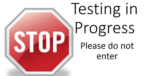 Printable Free Testing Sign For Your Classroom Science In The City