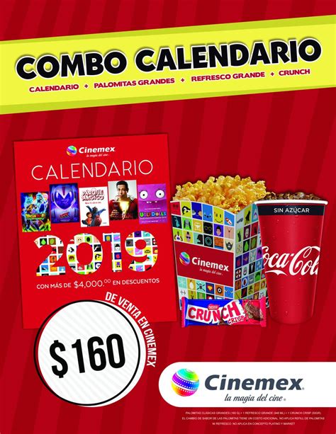 Cinemex On Twitter Adquiere Tu Combo Calendario Y Disfruta De Todos Los Beneficios Que Tenemos