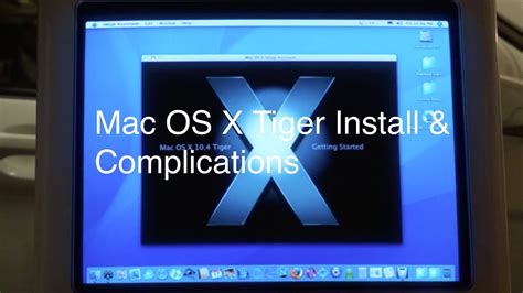 Mac Os X Tiger Install On My 2002 Emac Youtube