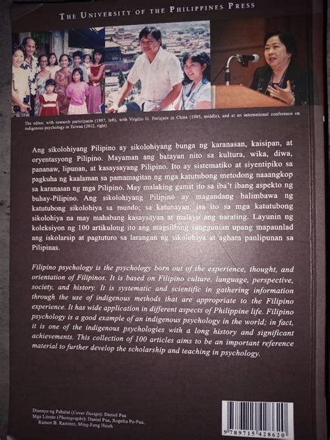 Sikolohiyang Filipino Bolyum 1filipino Psychology Volume 1