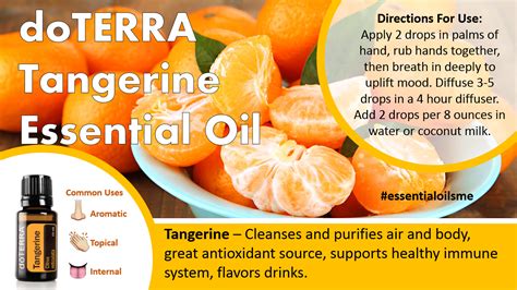 Doterra Tangerine Essential Oil Uses