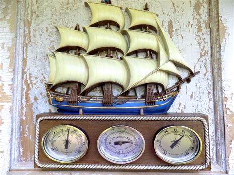 Vintage Nautical Weather Station Wall By Sistersvintageattic