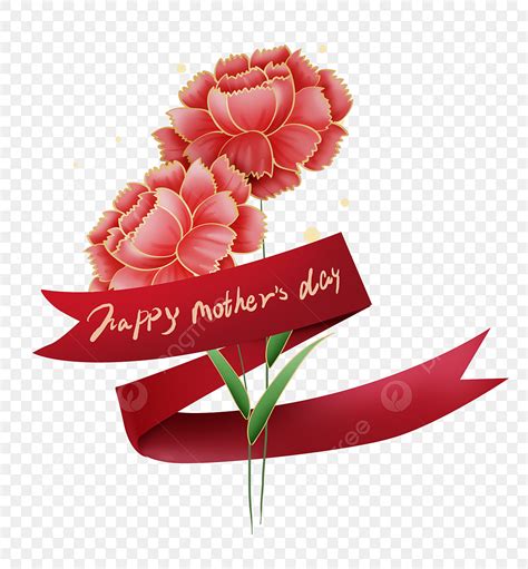 Red Carnation Clipart Transparent Background Mother S Day Red