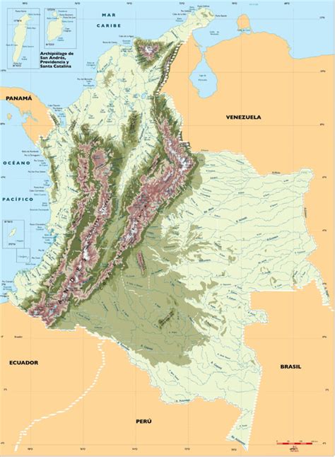 Información E Imágenes Con Mapas De Colombia Político Físico Y Para