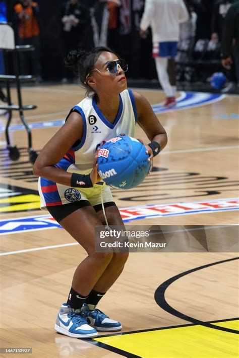 Janelle Monáe Plays In The Ruffles Celebrity Game During The 2023 Nba