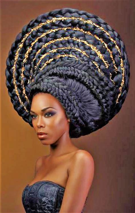 Pin By Sandra S On Deesses Hair Braid Art Artistic Hair Afro Hair Art