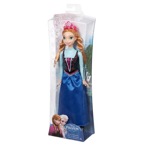 mattel disney frozen sparkle princess anna doll toysplus