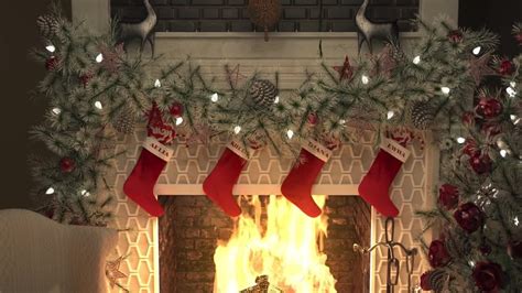Christmas Fireplace Motion Graphics Videoplasty