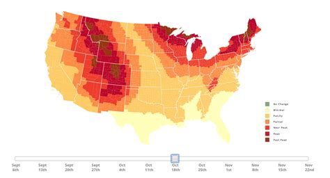 Us Fall Peak Leaf Interactive Forecast Map For Your Autumn Photography