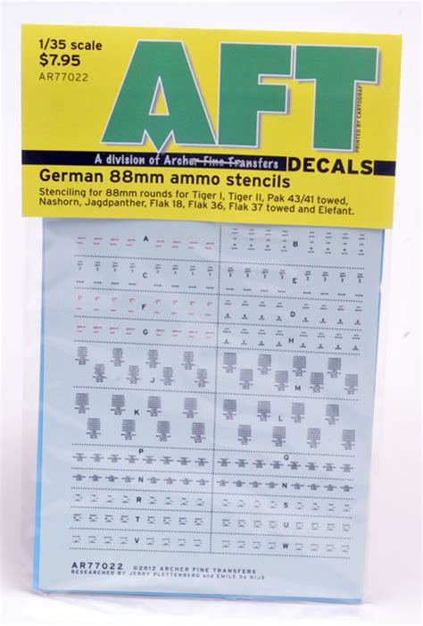 Aft Decals 135 Scale Vehicle Ammo Box And Ammunition Decals Review