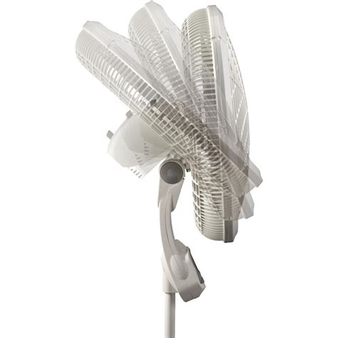 Lasko 545 In 3 Speed Indoor White Oscillating Pedestal Fan With Remote