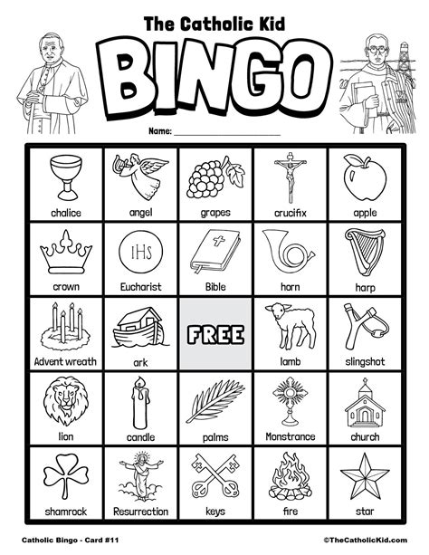 Free Printable Catholic Bingo Cards

